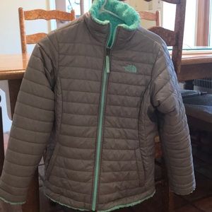 North Face Girls reversible jacket